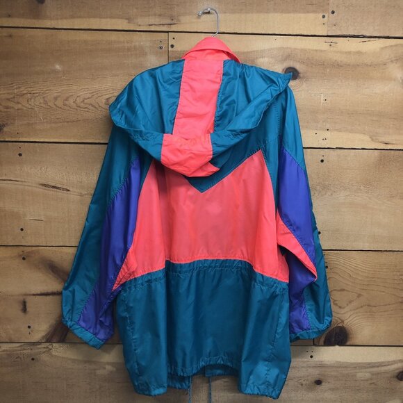Vintage Adidas 1990s Track Suit Windbreaker Set Womens Size Large Retro Nylon - Picture 8 of 15